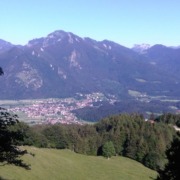 Blick ins Tal von der Staffenalm aus
