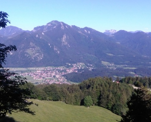 Blick ins Tal von der Staffenalm aus