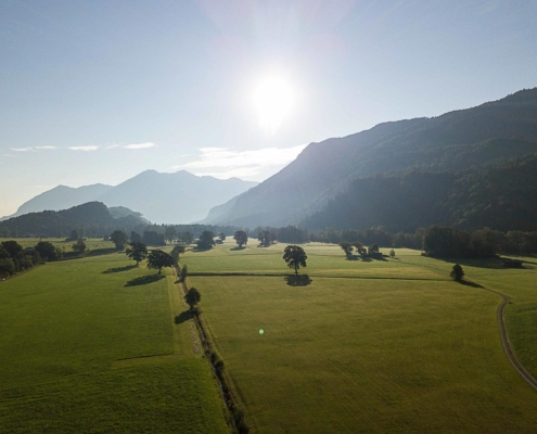 Sommer im Achental, Schleching, Landschaft genießen