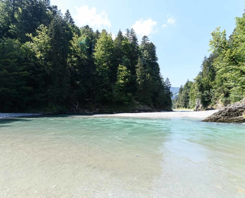 Sommer im Achental, Schlauchbootfahren auf der Tiroler Ache
