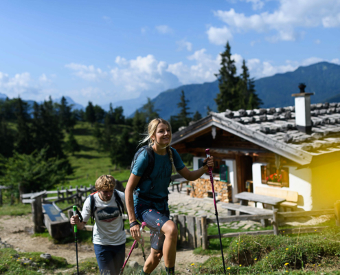 Sommer im Achental, Wandern zur Oberauerbrunst