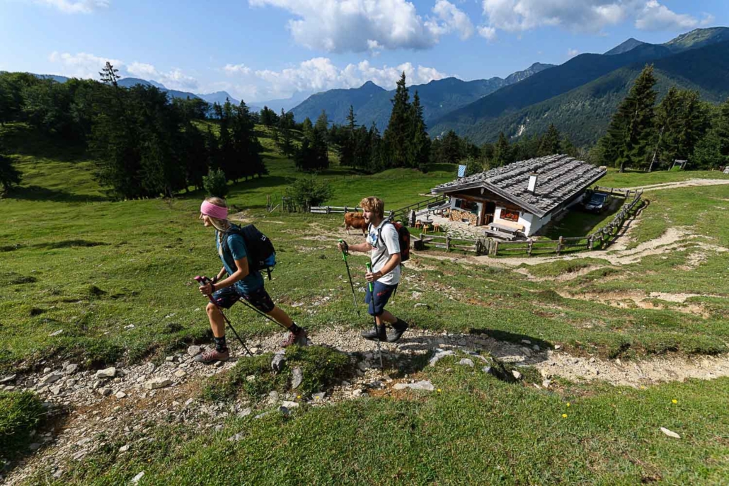 Sommer im Achental, Wandern zur Oberauerbrunst