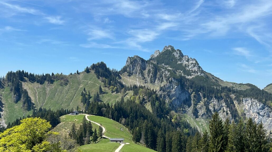 Piesenhausener Hochalm mit Blick zur Kampenwand