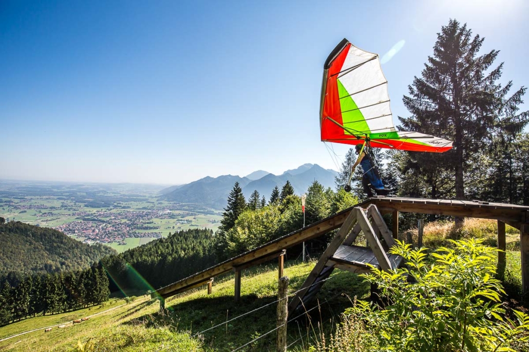 Drachenfliegen an der Hochplatte