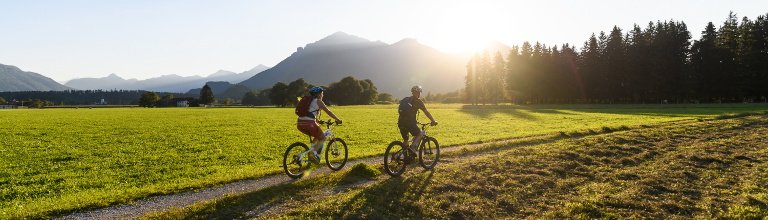 Wunderschöne Radwege zum Radfahren gibt es im Achental