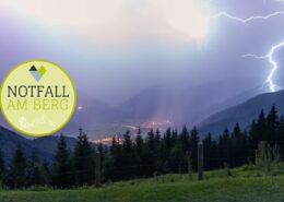 Gewitter im Achental, Notfall am Berg