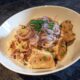 Essigknödel im Teller, Rezept für Sommer