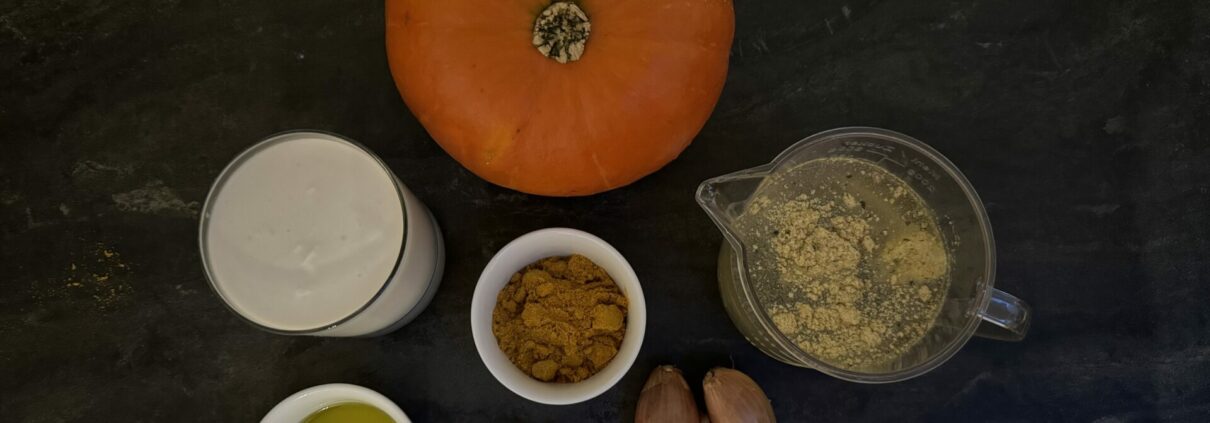 Zutaten für Kürbiscremesuppe