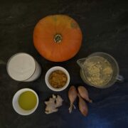 Zutaten für Kürbiscremesuppe