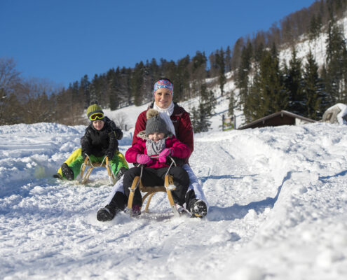 Rodeln auf der Hochplatte