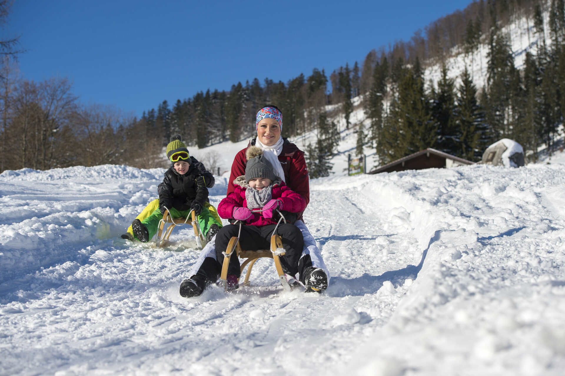 Rodeln auf der Hochplatte