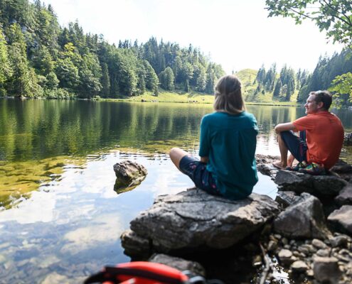 Taubensee - Wandern im Sommer im Achental