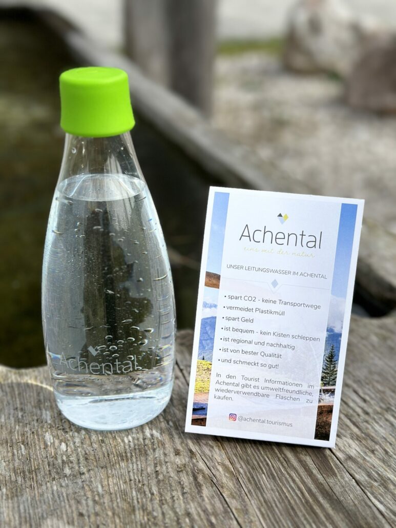 Achental Flasche, Aufsteller Leitungswasser