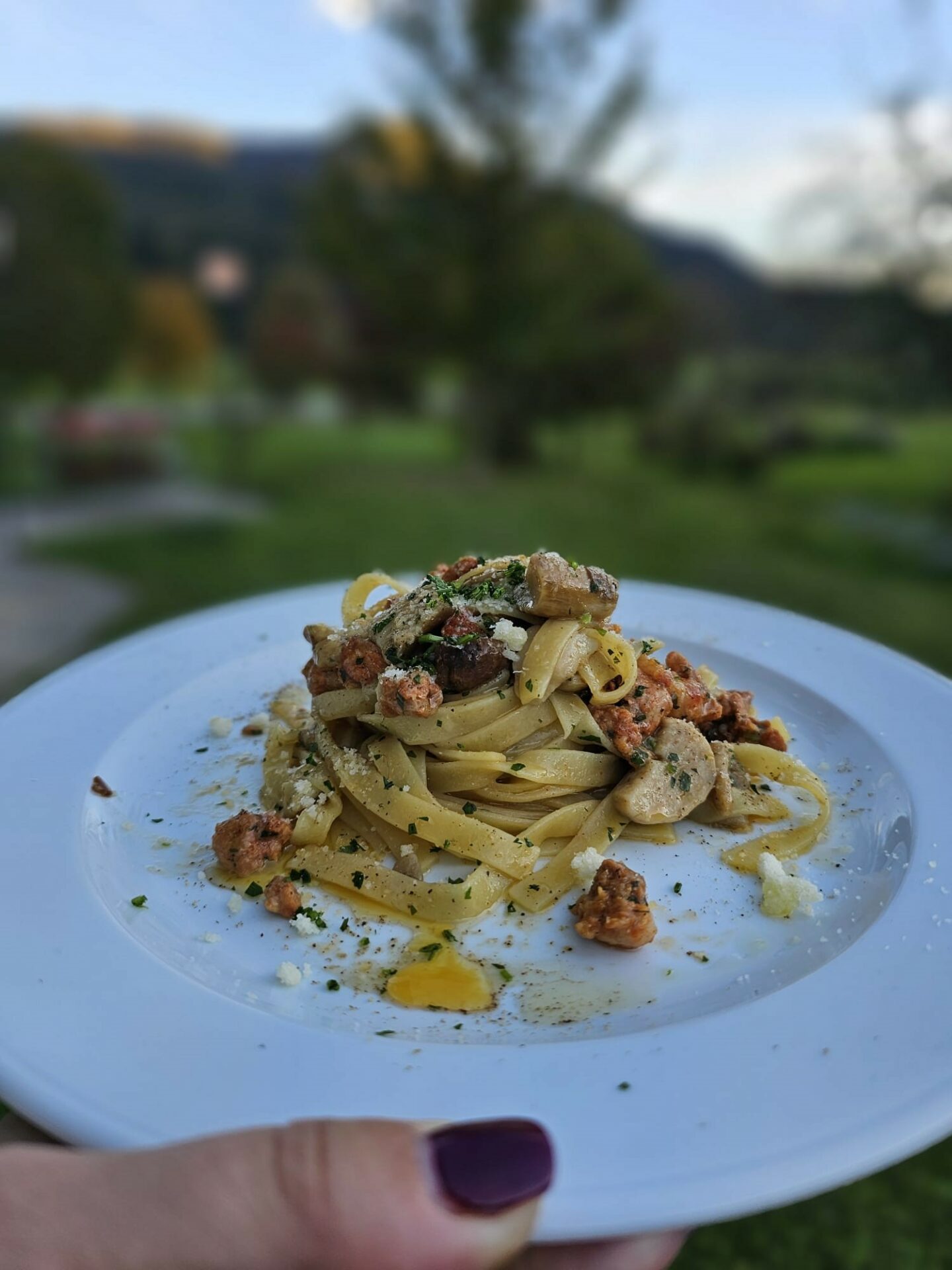 Kulinarik: Bandnudeln mit Steinpilzen und Salsiccia - Achental ... Kulinarik: Bandnudeln mit Steinpilzen und Salsiccia - Achental ...