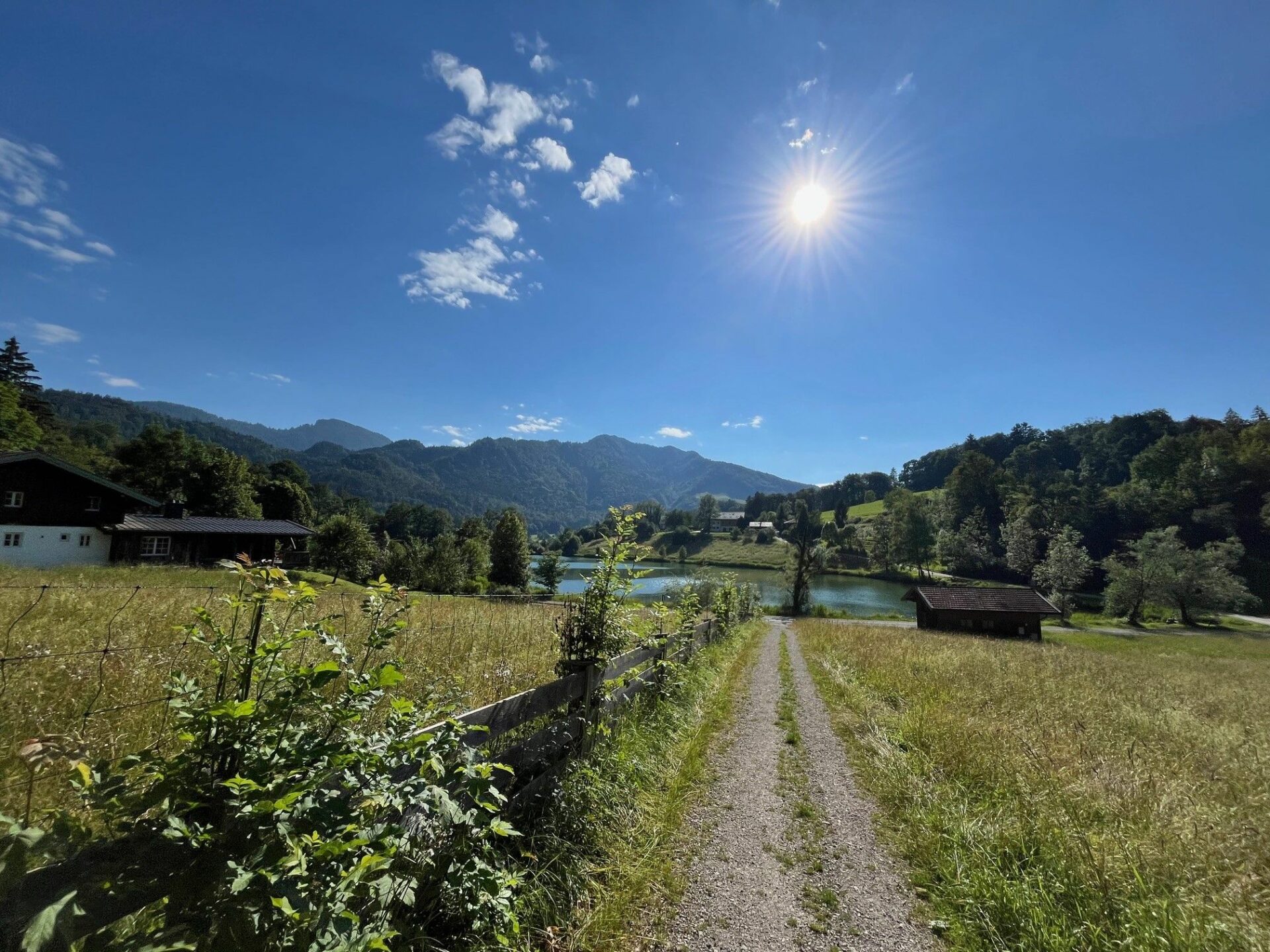 Blick auf den Wössner See