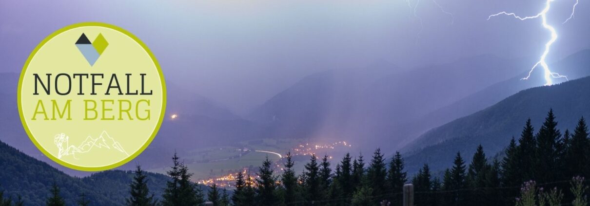 Gewitter im Achental, Notfall am Berg